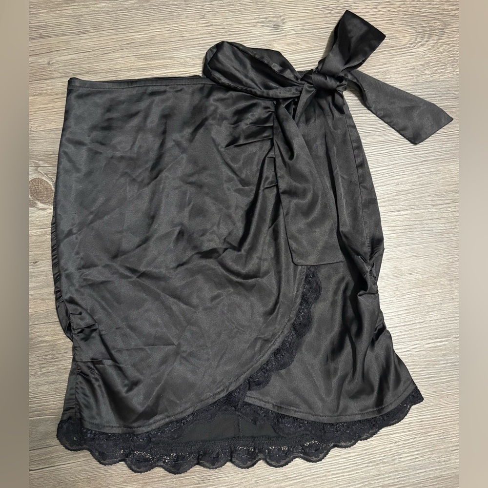 Dolls Kill / Horoscopez Black Wrap Skirt